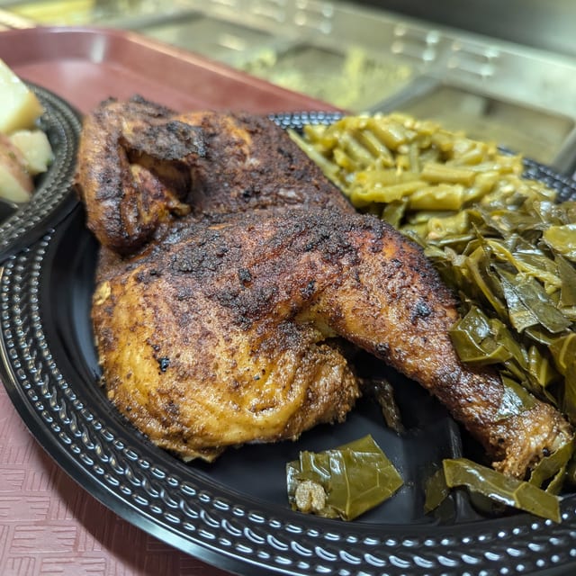 Bar-B-Que Chicken Dinner.
