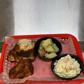 Kids white meat BBQ chicken (breast and wing)